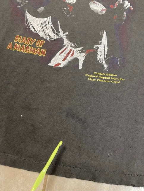 1990's Ozzy Osbourne Diary Of A Mad Man Thrashed
