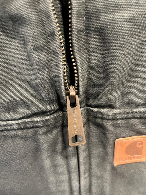Carhartt Sandstone Sherpa-Lined Mock Neck Vest "Moss Green"