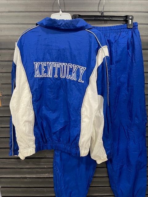 Vintage Kentucky Wildcats Genuine Stuff Windbreaker Jacket/Pants set