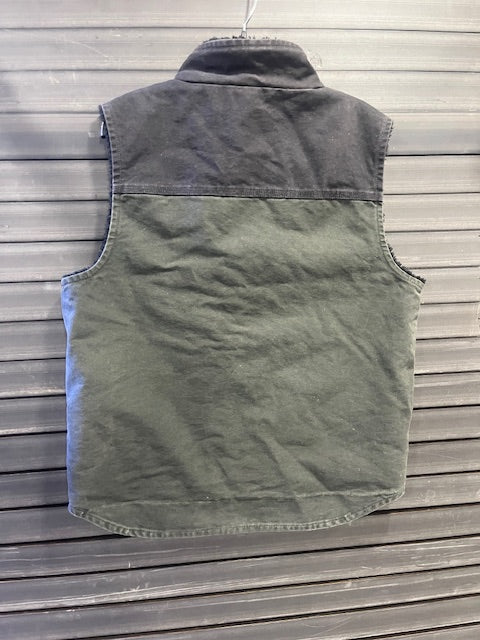 Carhartt Sandstone Sherpa-Lined Mock Neck Vest "Moss Green"